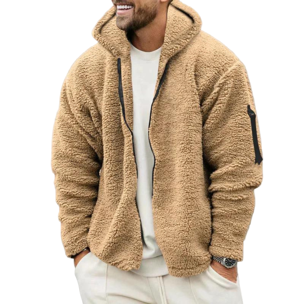 Herr Vinterhuvtröja, stilren hoodie för män, perfekt för kalla dagar och fritid.