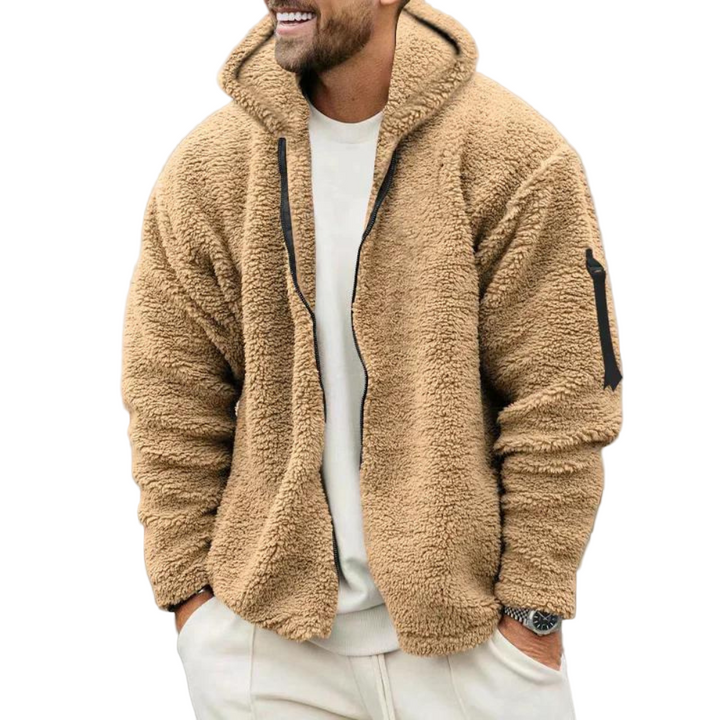 Herr Vinterhuvtröja, stilren hoodie för män, perfekt för kalla dagar och fritid.