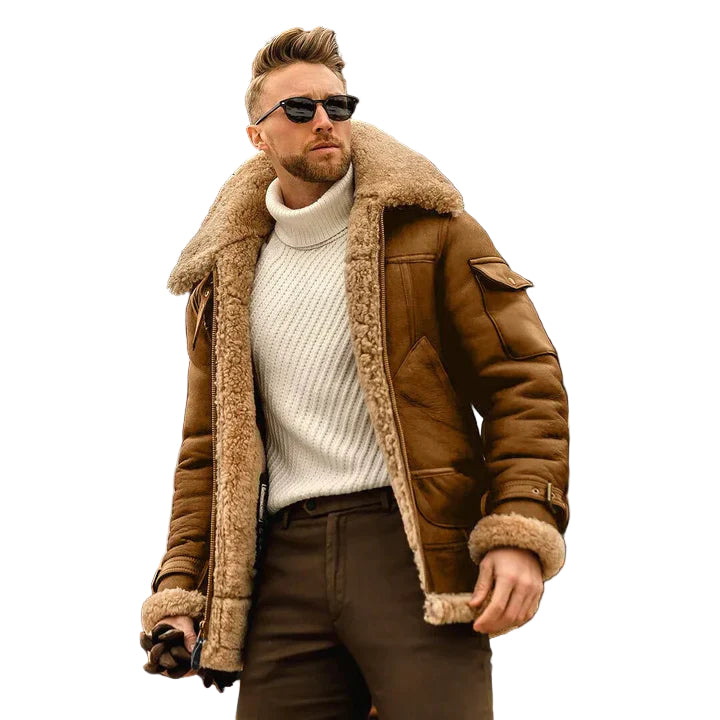 Herrarnas klassiska vinterrock i elegant stil, perfekt för kalla dagar och formella tillfällen.