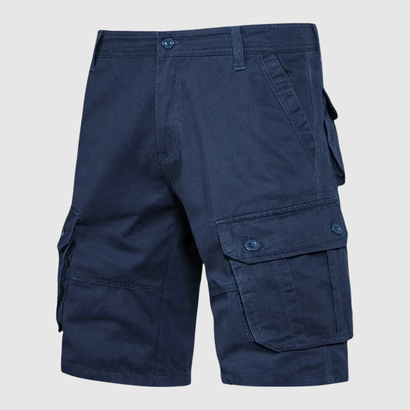 Herrars mångsidiga cargoshorts, perfekta för casual vardagsbruk. Bekväma fritidsshorts med rymliga fickor.