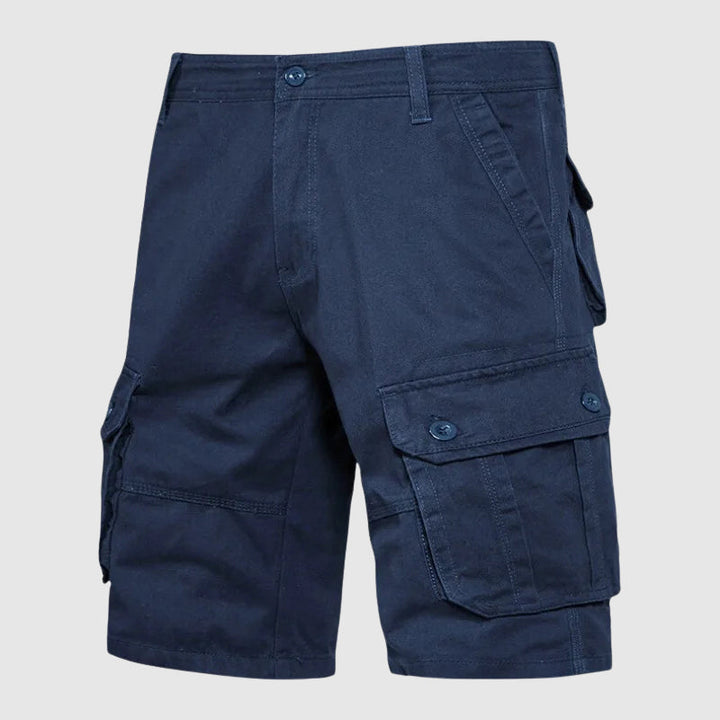Herrars mångsidiga cargoshorts, perfekta för casual vardagsbruk. Bekväma fritidsshorts med rymliga fickor.