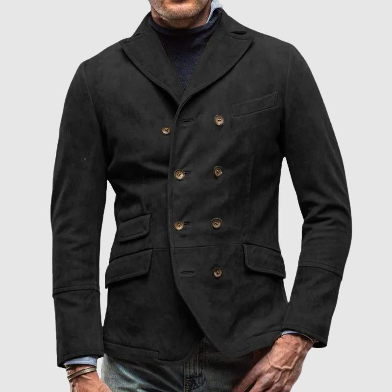 Elegant herrblazer i klassisk vintage-stil. Perfekt för formella event, höst- och vårmode.