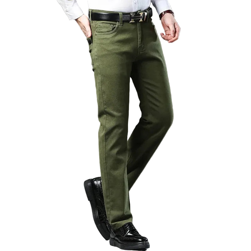 Herrbyxor casual med modern, avsmalnande passform. Smarta & bekväma för vardag & kontor.