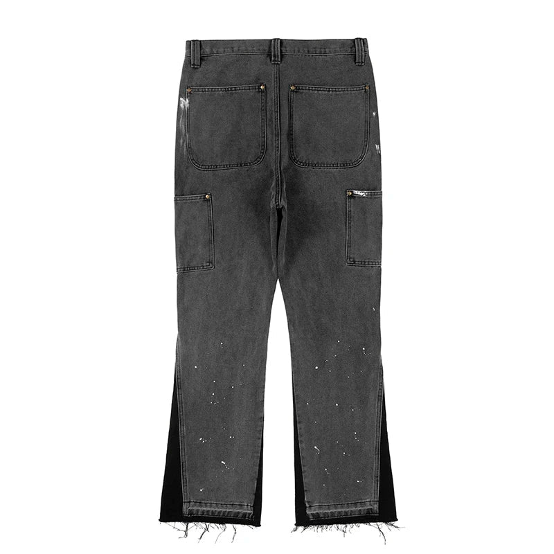 Stilfulla herrbyxor i retro streetwear design, finns i svart & blå. Mångsidiga & bekväma för casual stil.