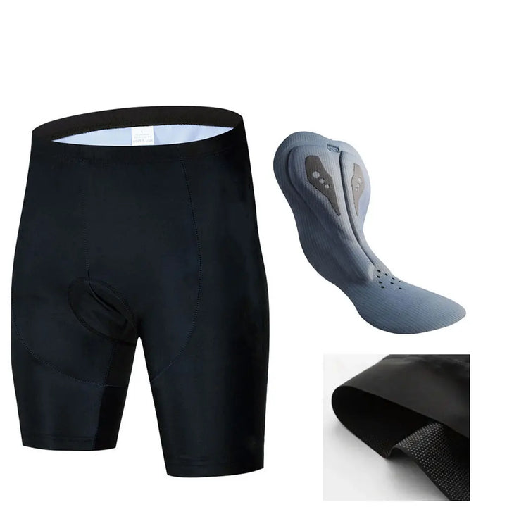 Prestanda herrcykelbyxor med kompression, snabbtorkande material & ventilation. Perfekta cykelkläder.