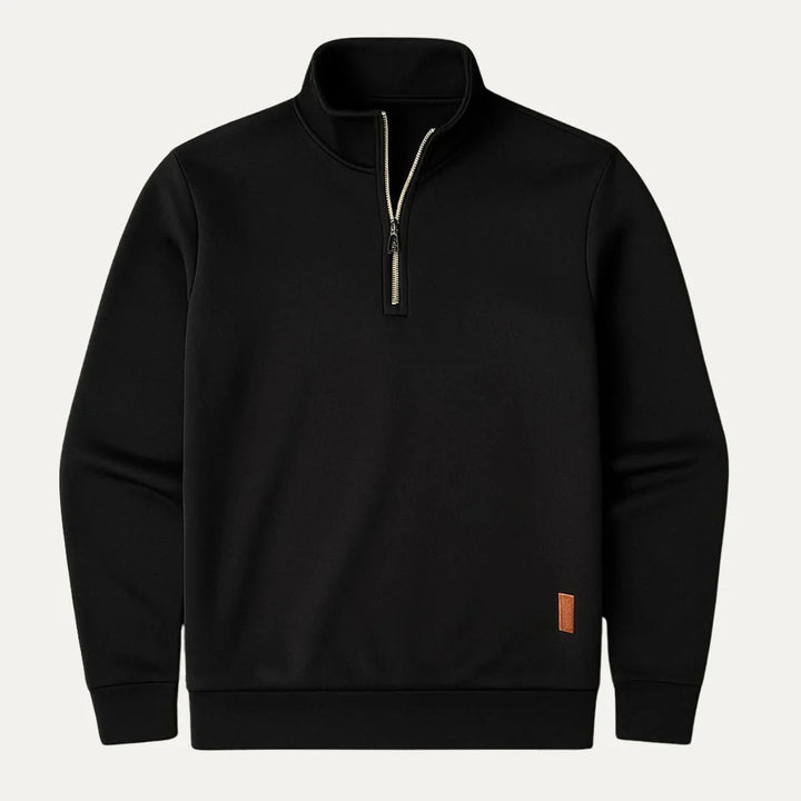 Herrfleece med halv dragkedja i modern design. Värmande och sportig herrtröja för höst och vinter.