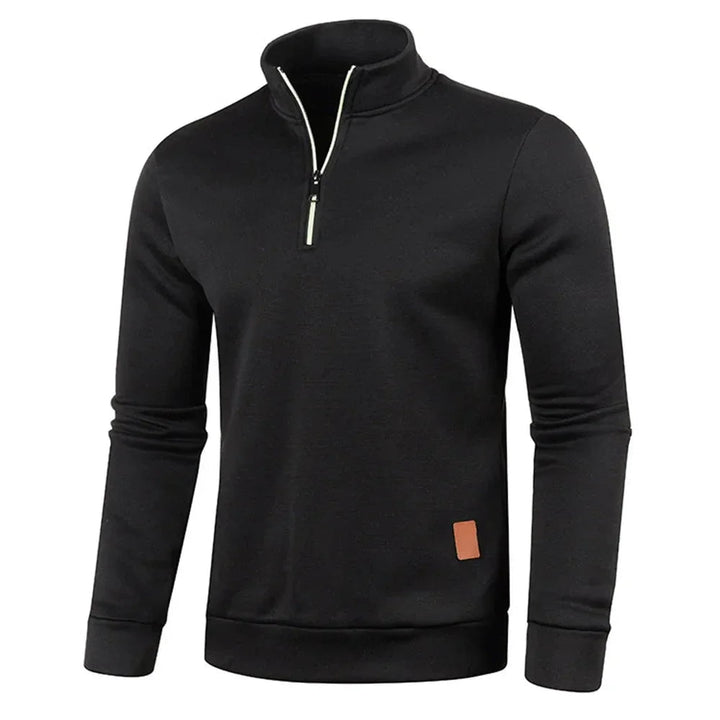 Bekväm herrfleece med halv dragkedja. En tidlös överdel, perfekt för casual och utomhusaktiviteter.