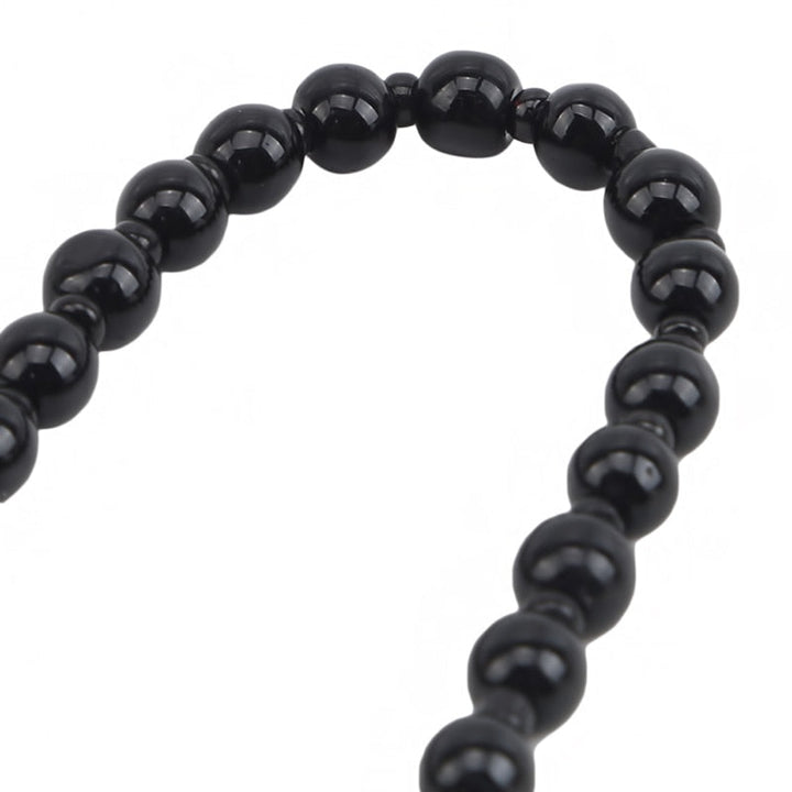 Herrhalsband: Yin Yang i obsidian, ett smycke för balans, skydd & andlig energi.