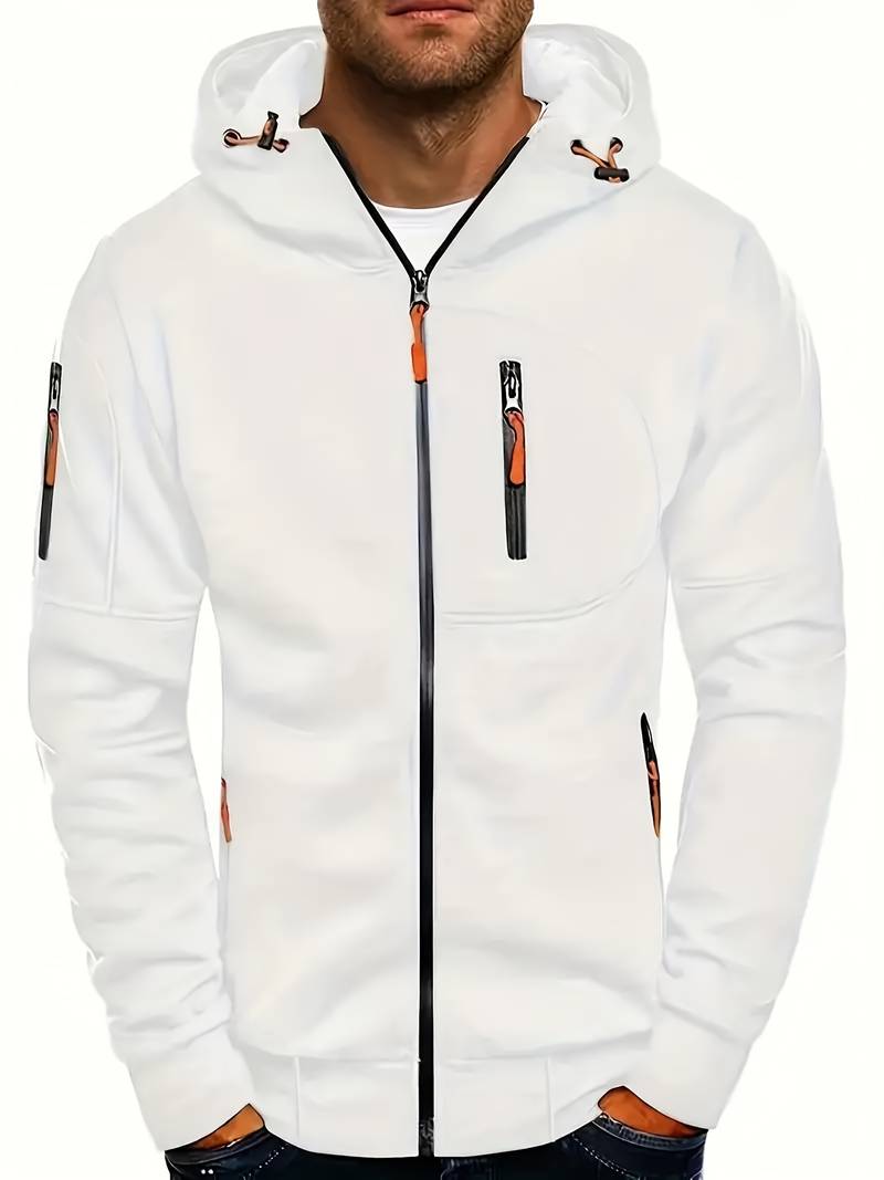 Herrhoodie för en avslappnad look, mjuk och skön, passar till det mesta.
