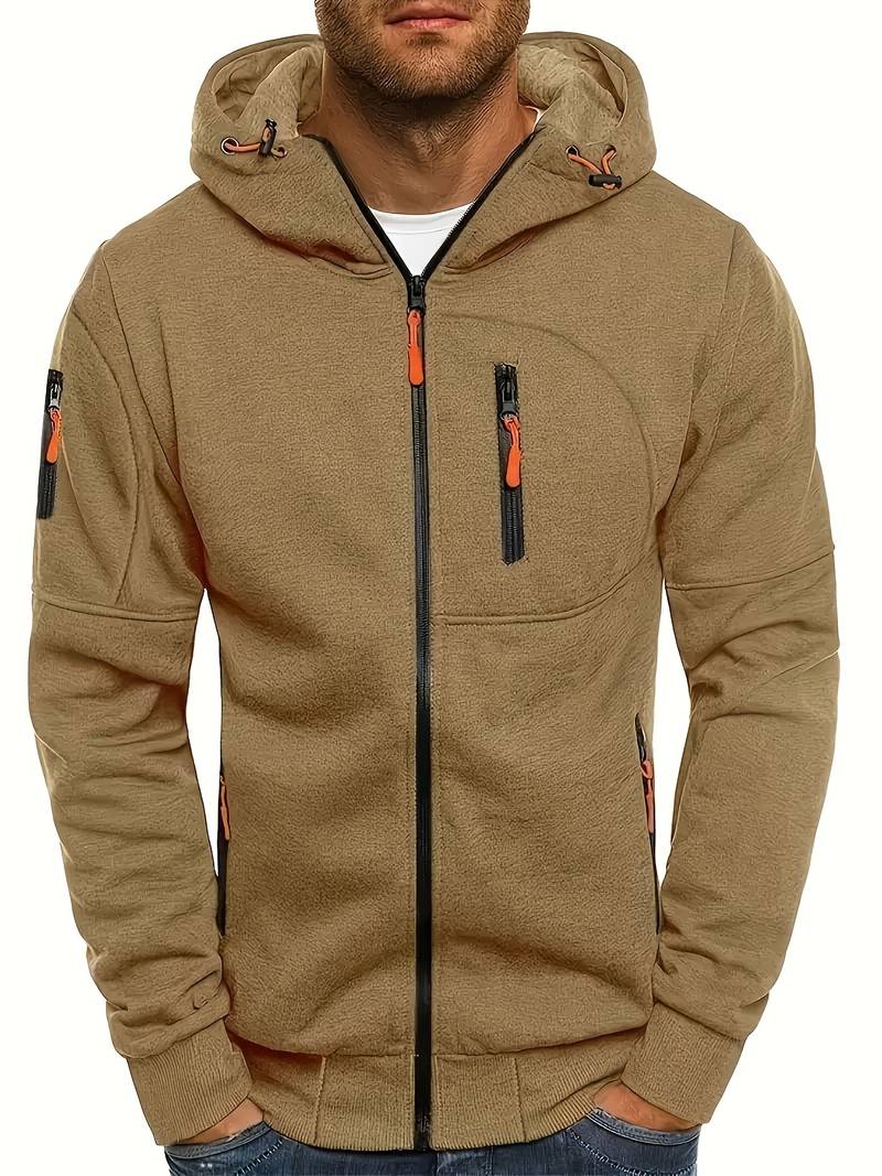 Stilren herrhoodie, mångsidig användning som träningskläder eller vardagsplagg.