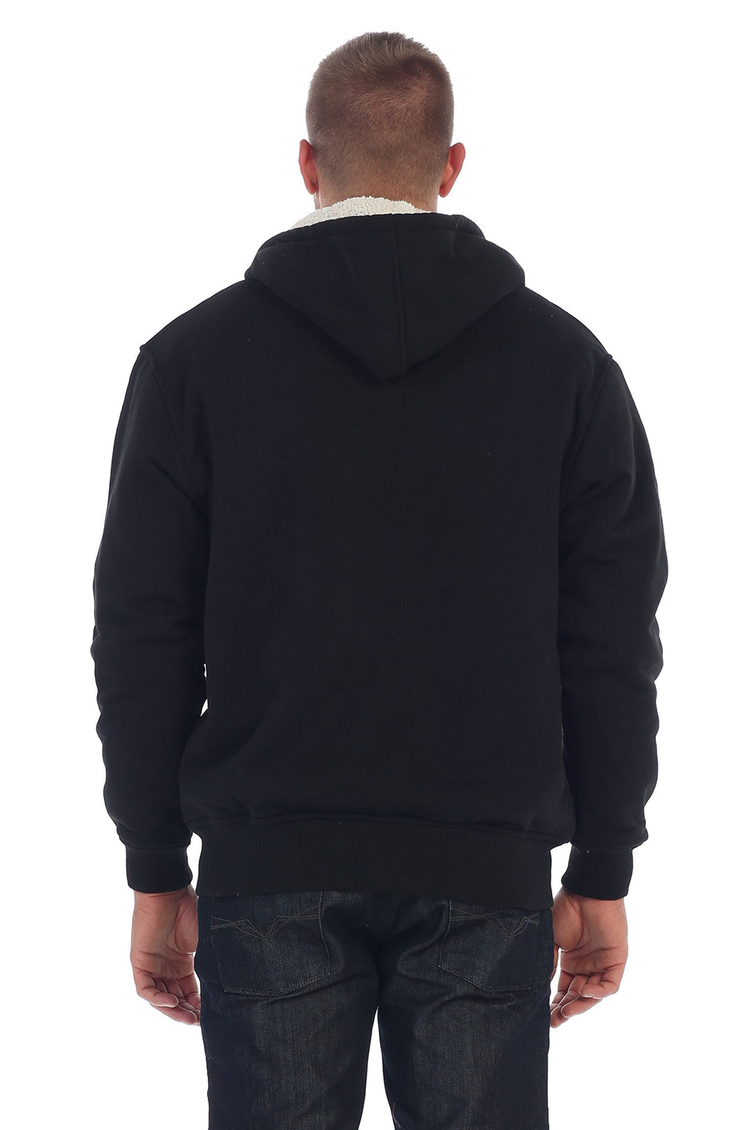 Bekväm herrhoodie med dragkedja. Varm sweatshirt, ett måste för vinterdagar och casual mode.