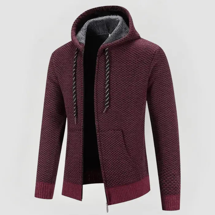 Avslappnad herrhoodie, perfekt för sköna dagar. Stilren huvtröja i flera färger.