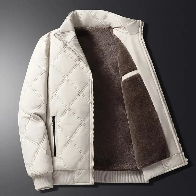Vardagsjacka för män i premium läder, perfekt för en elegant och bekväm look. Tidlöst modeval.