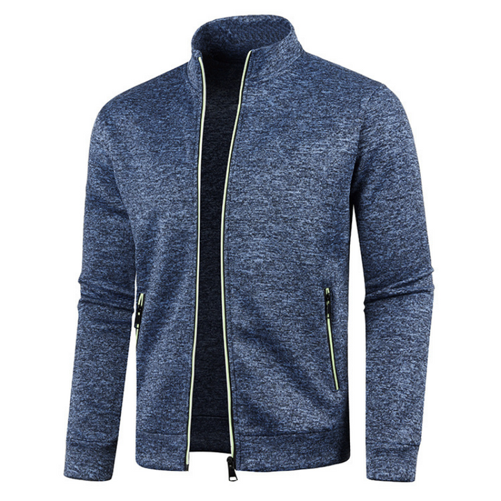 Elegant herrjacka med ståkrage. Mångsidig casual jacka för en modern stil, lämplig som ytterplagg.
