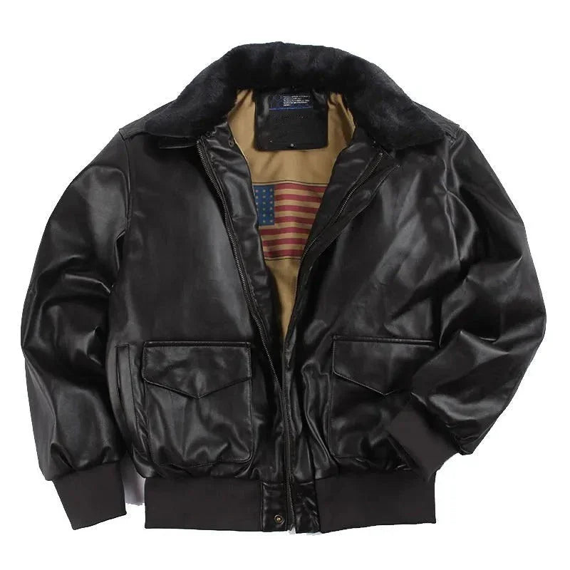 Brun retro herrjacka i vintage-inspirerad design. Casual ytterplagg med tidlös elegans för våren/hösten.