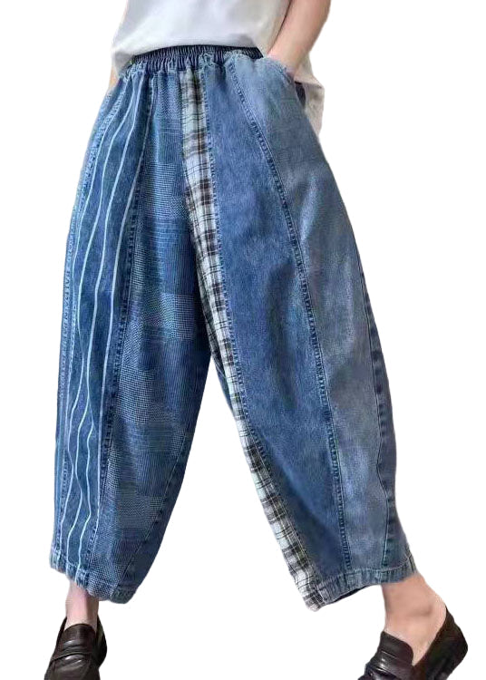 Herrjeans med unik patchworkdesign för en avslappnad och stilfull look. Perfekt fritidsbyxa i denim.