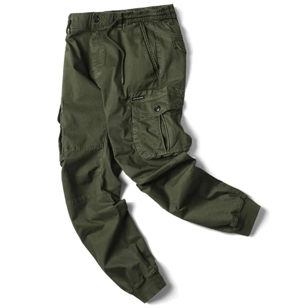 Stiliga herrjoggers, moderna joggerbyxor med elastisk midja. Ultimata för en avslappnad stil.