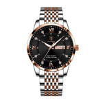 Rosegold svart