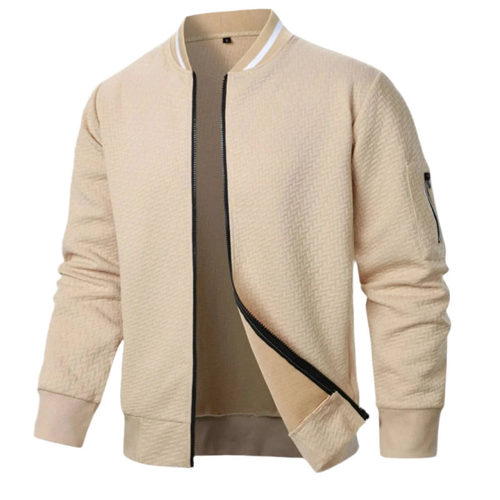 Mjuk herrkofta med dragkedja, elegant design som passar alla tillfällen. Vår- & höstmode.