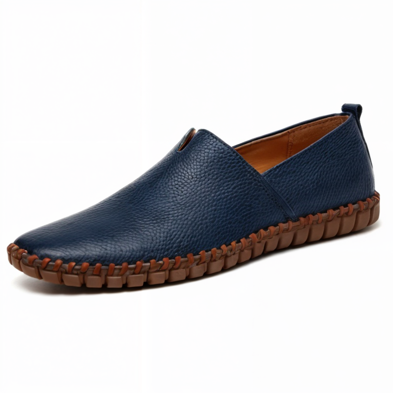 Herrloafers i syntetiskt läder, elegant svart med tofsar, för modern italiensk stil