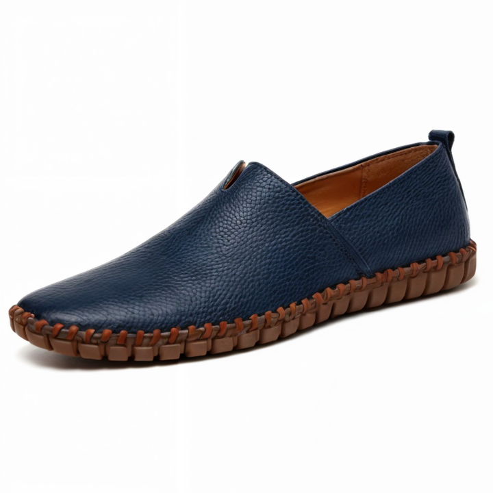 Herrloafers i syntetiskt läder, elegant svart med tofsar, för modern italiensk stil