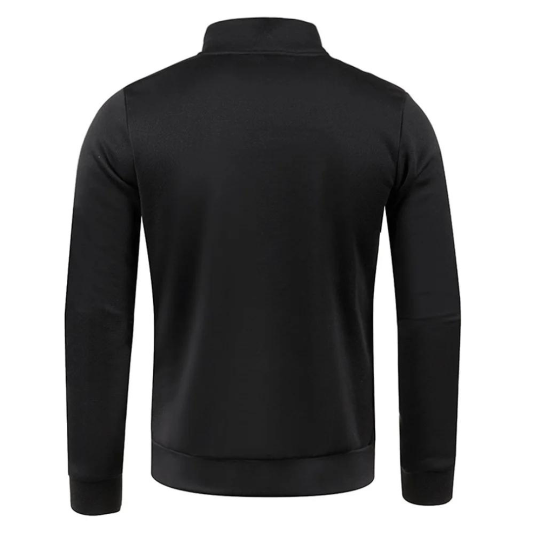 Bekväm casual herrtröja med dragkedja. En stilren pullover för en aktiv livsstil.