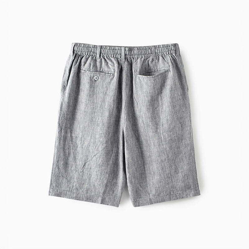 Mångsidiga herrshorts med elastisk midja, perfekta för strand, semester eller vardagsbruk.