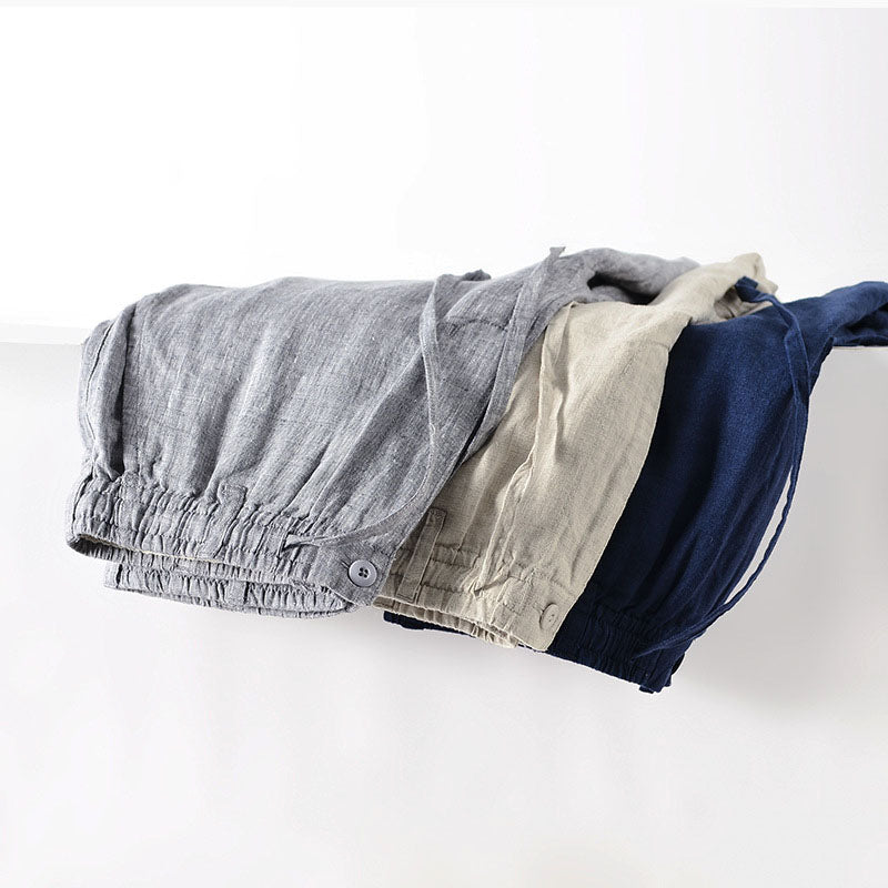 Herrshorts med elastisk midja och casual passform, snygga och bekväma sommarshorts.