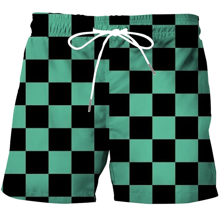 Herrshorts med livfulla 3D-mönster. Bekväma sommarshorts, perfekta för strand & fritid.