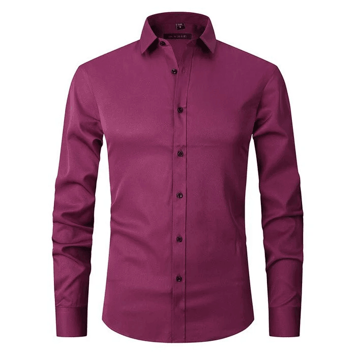 Stilren kontorsskjorta i smart casual slim fit. Herrskjorta som är både modern & lättskött.