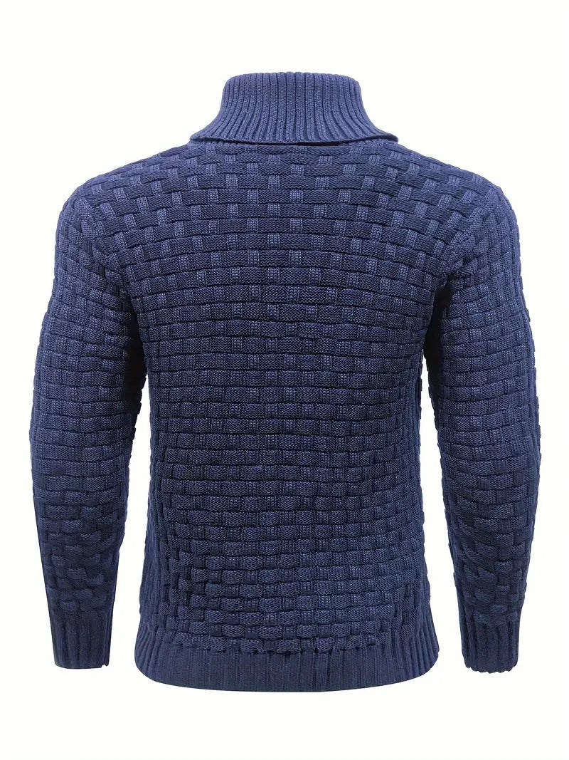 Stilren herrmode: stickad tröja i hög kvalitet. Idealisk för elegant och bekväm vardagsstil.