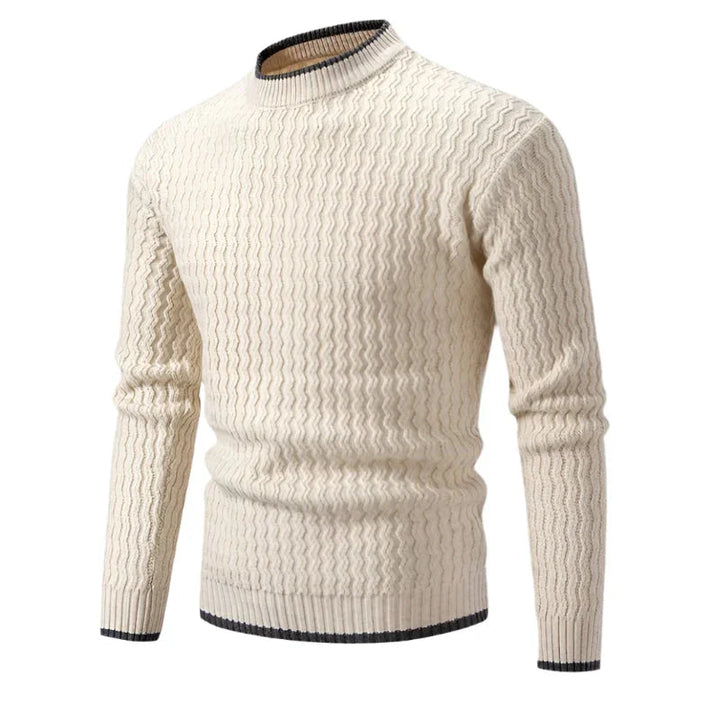 Herrtröja med rund hals i klassisk stil, perfekt basplagg för vardagslook. Tidlös design i bekväm passform.