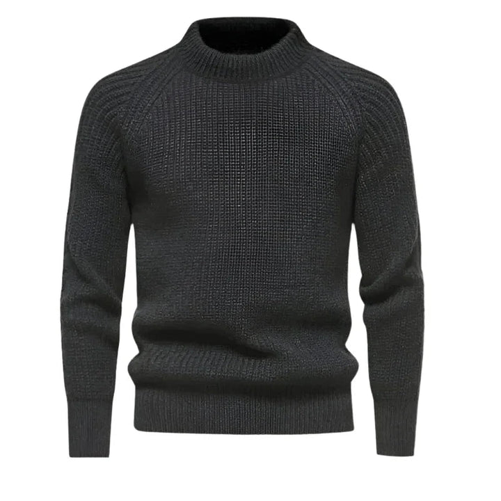 Tidlös herrtröja med rund hals. Bekväm, klassisk och mångsidig för både höstmode och vinterkläder.