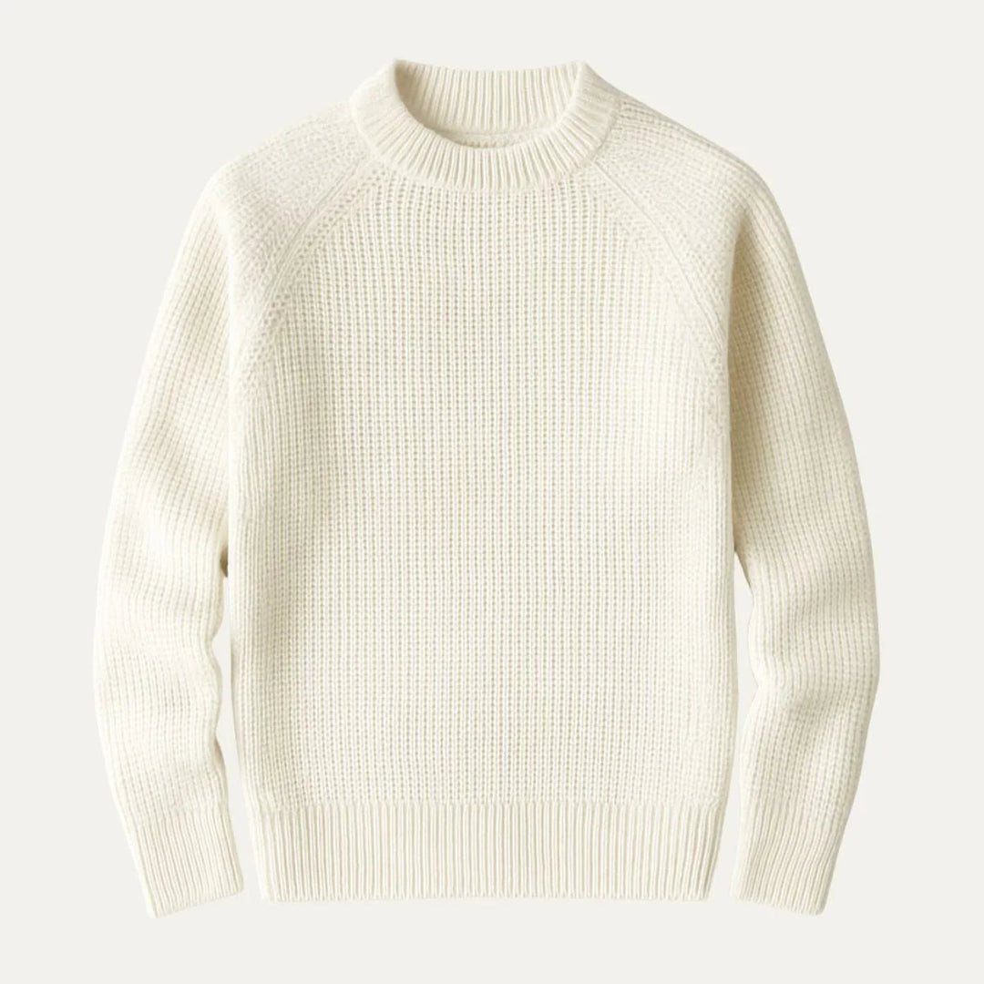 Elegant herrtröja med rund hals, klassisk stil för alla tillfällen, både vardag & finare.