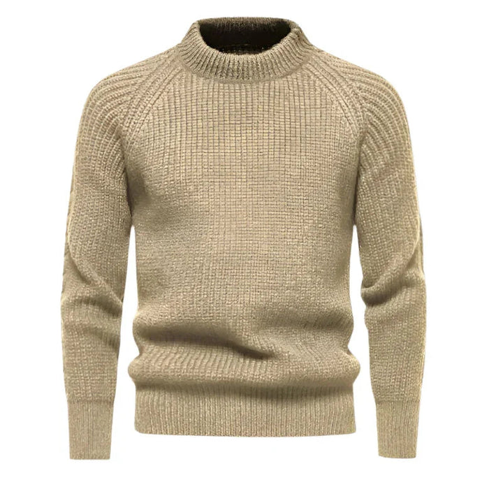 Mjuk herrtröja med rund hals. Klassisk, varm & bekväm för höstens mode och vinterdagar.