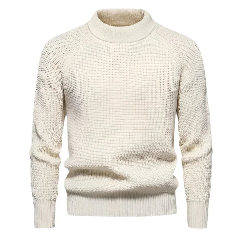 Stilren herrtröja med rund hals i klassisk design. Perfekt för elegant vardagsstil & höst/vinter.
