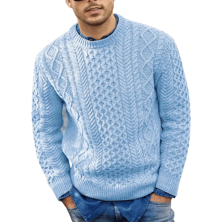 Herrtröja med tidlös design. En stilren och komfortabel tröja, perfekt för kontoret och fritiden.