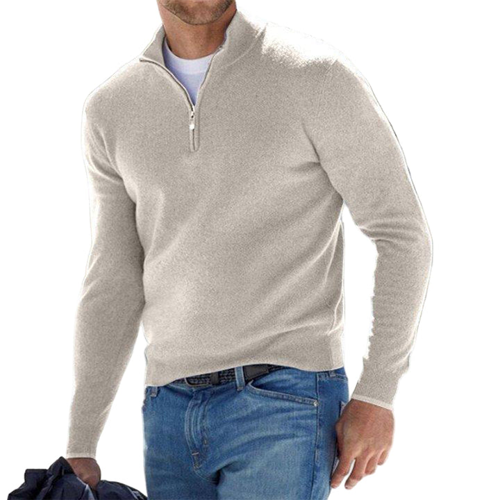 Herrväst med dragkedja, idealisk för stilren lager-på-lager look.