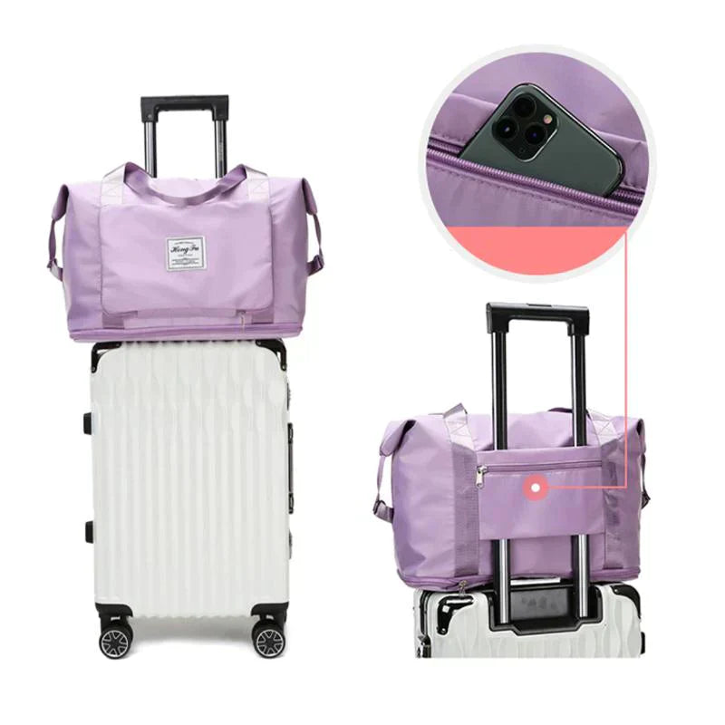 Unisex hopfällbar reseväska FlexiCarry. Rymlig förvaring, enkel att packa. För alla dina äventyr.