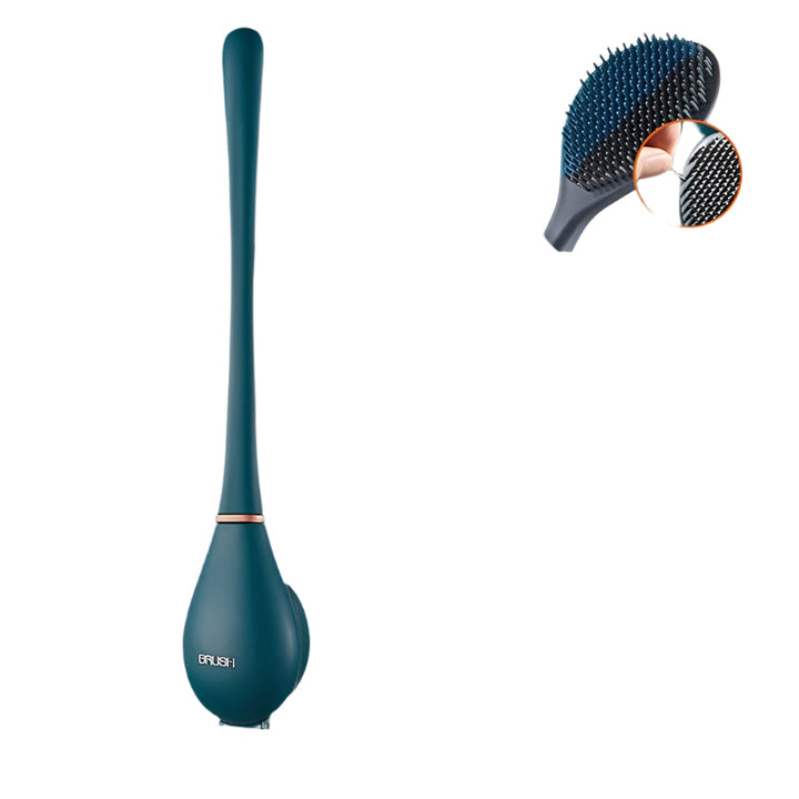 Modern väggmonterad toalettborste med snabbtorkande funktion, perfekt för hygienisk badrumsrengöring.