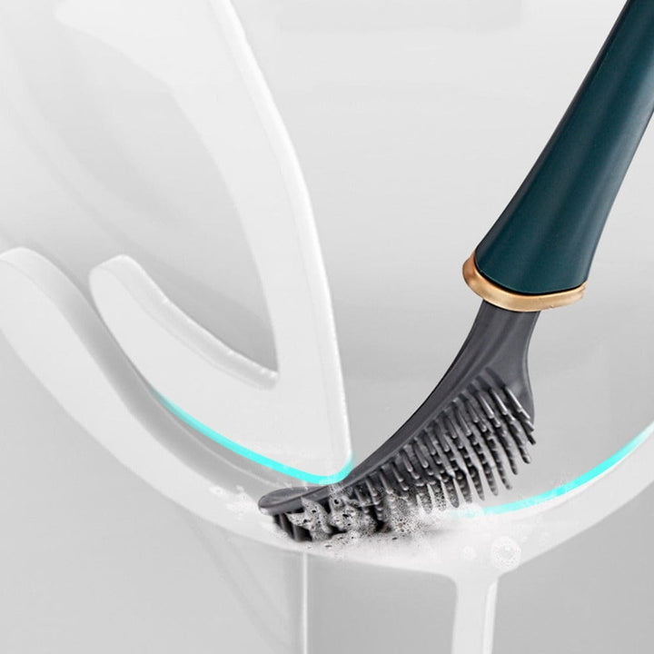 Effektivt städredskap: hygienisk toalettborste med robust design för grundlig badrumsrengöring.