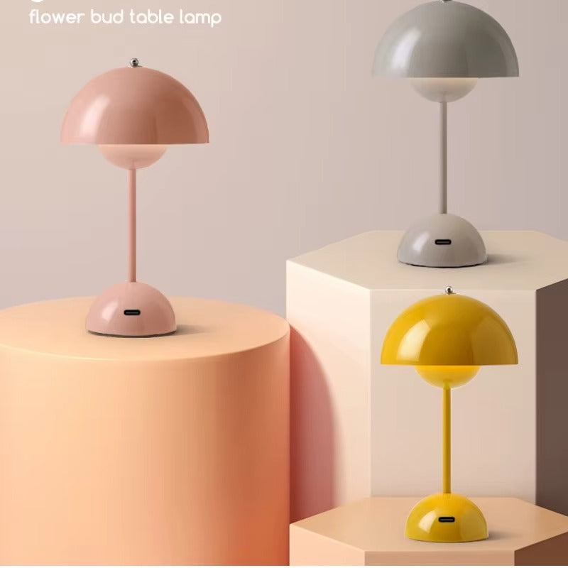 Bordslampa | Svamplampa Flowerbud | Batteridriven LED Sken