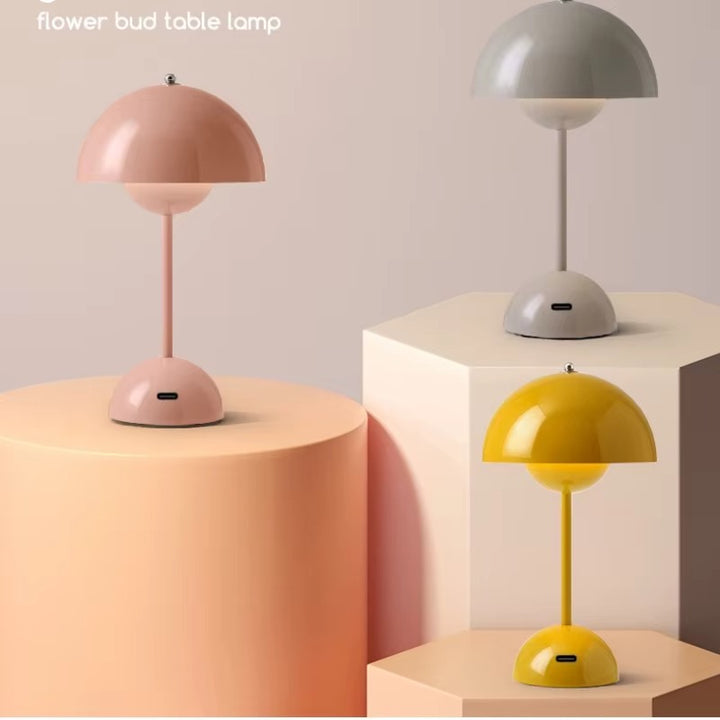 Bordslampa | Svamplampa Flowerbud | Batteridriven LED Sken