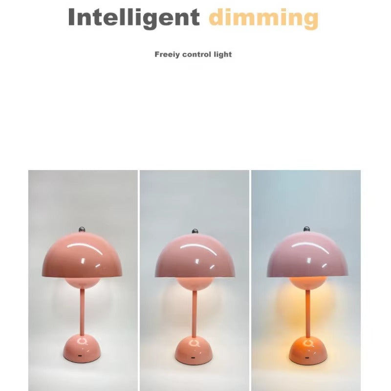 Bordslampa | Svamplampa Flowerbud | Batteridriven LED Sken