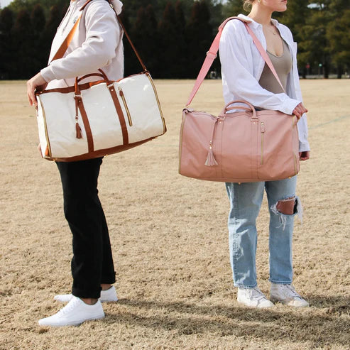 Kompakt "Isabelle" handbagage, stilren duffelväska för kvinnor. Perfekt för kortare affärsresor.