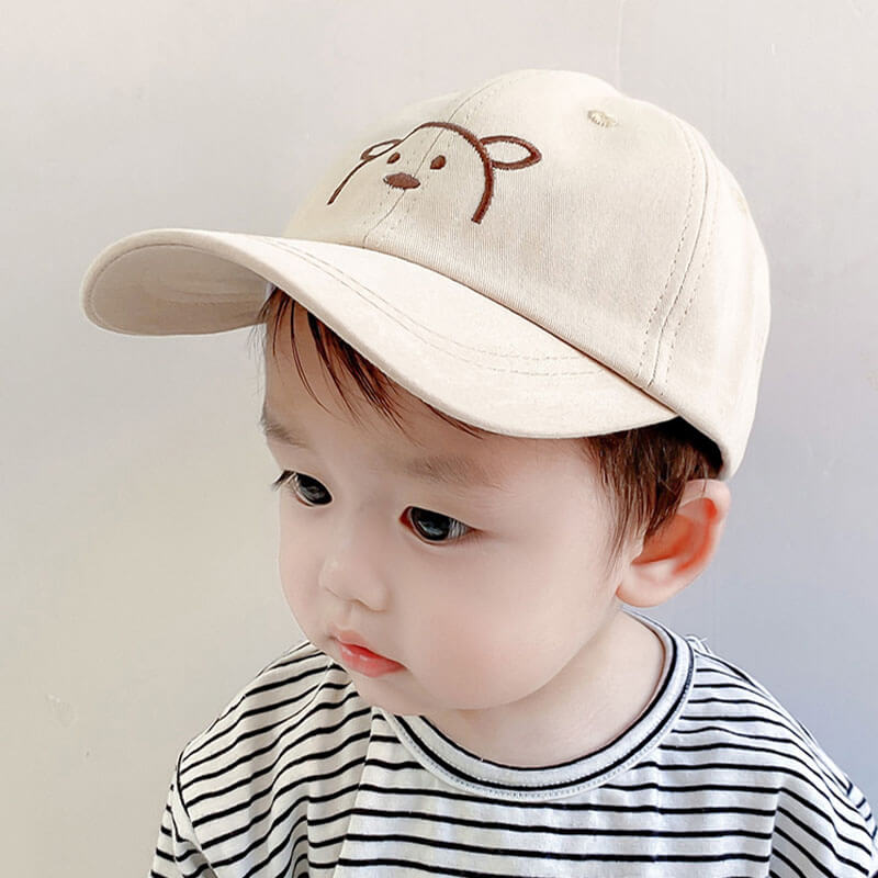 Paketerad unisex solhatt för barn med björnöron, justerbar design och UV-skydd, sommarprodukt