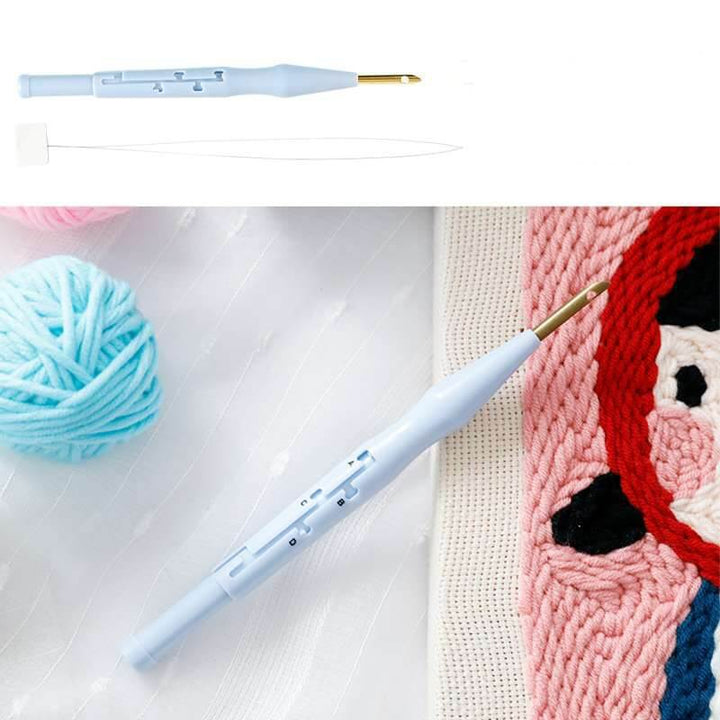 Den justerbara punch nålen gör 3D-broderi tillgängligt för alla. Hobbymaterial för kreativa handarbeten.