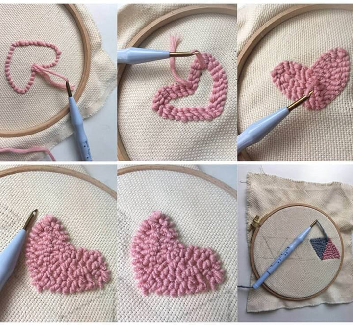 Justerbar punch nål, redo för att skapa vackra 3D-broderier. Ett måste för hantverkare & DIY-entusiaster.