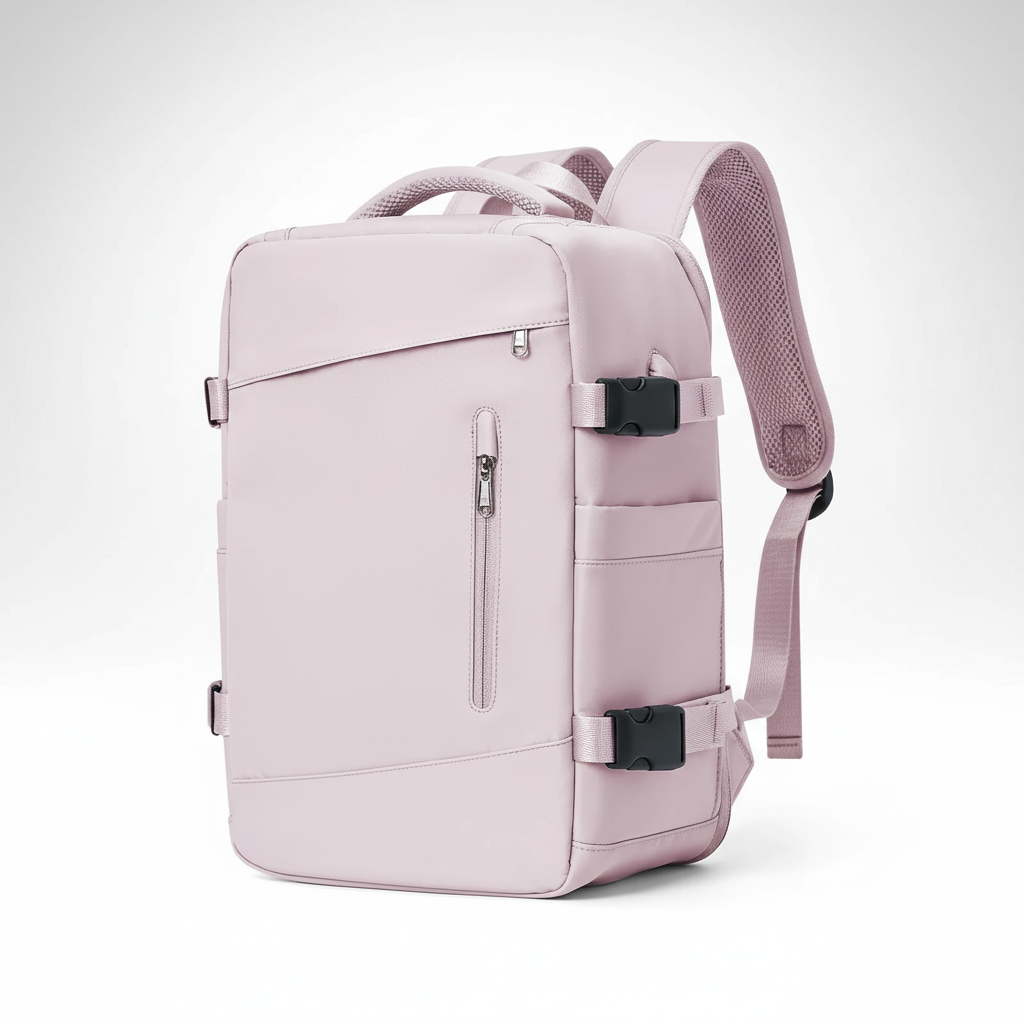 Weekendväska EasyCarry: Reseryggsäck fullpackad för en weekendresa. Effektiv smartpackning för kortare flygresor.