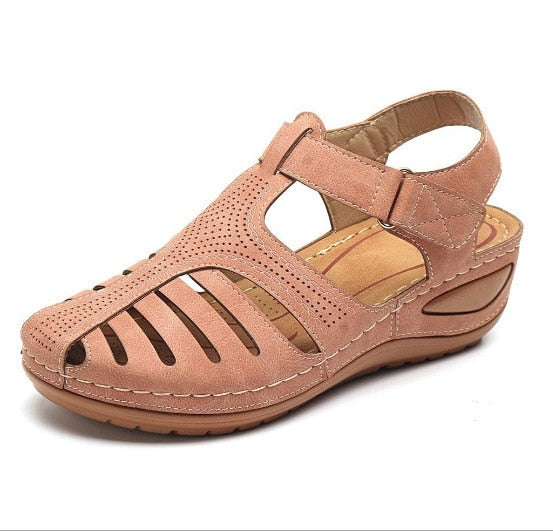 Dam kilklackssandaler i rosa med ergonomisk sula, sommarsko för optimal komfort